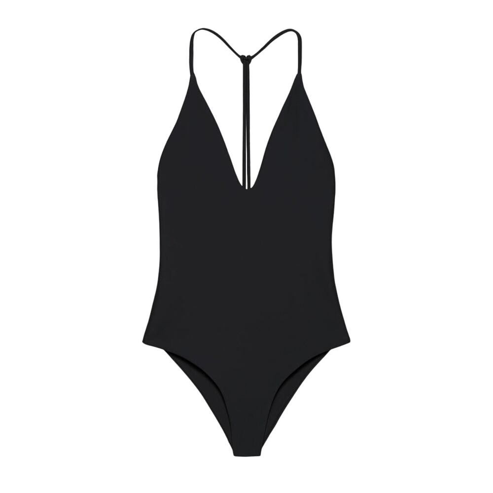 Jade Black One-Piece Swimsuit